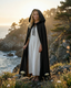The Bohemian Black Hooded Cape