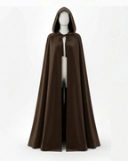 Dark Brown Vintage Hooded Cloak