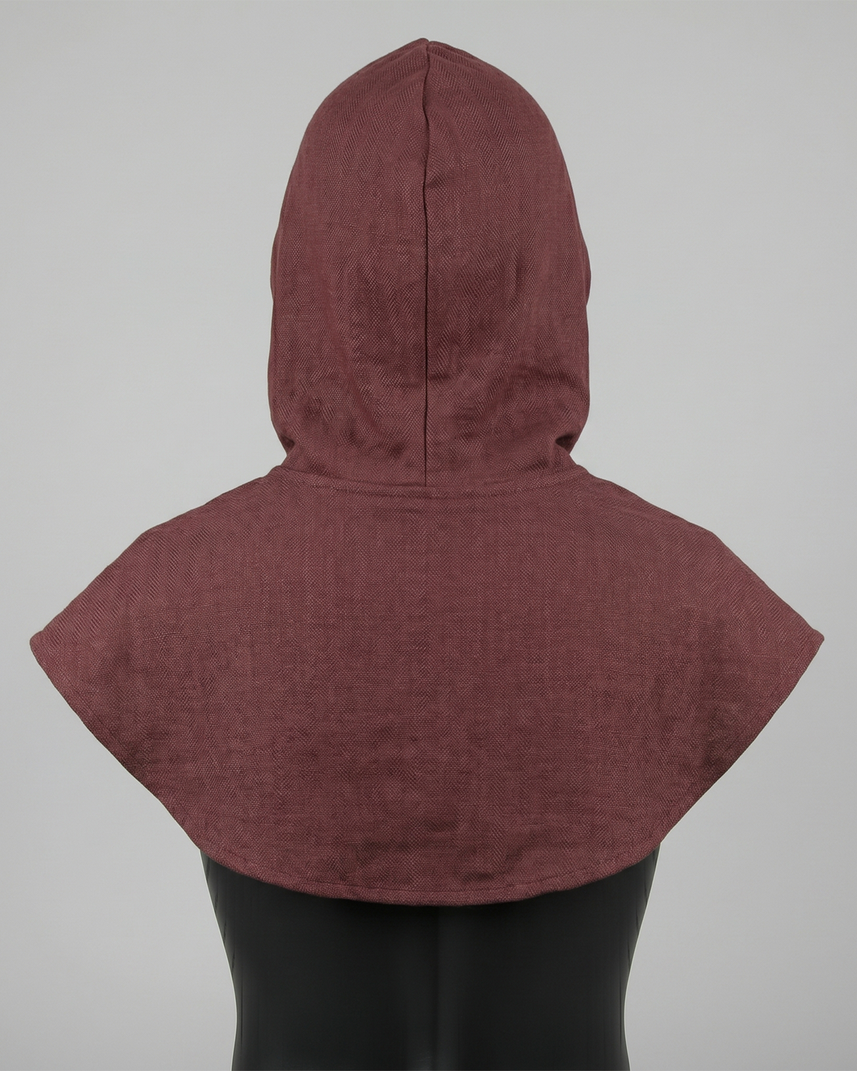 Wine Red Hooded Cape Secondary image