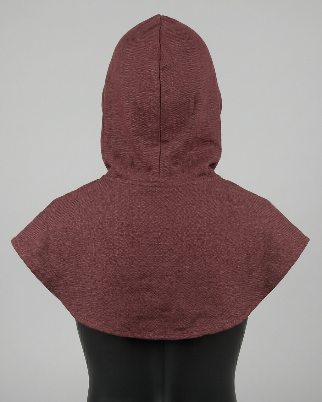 Wine Red Hooded Cape