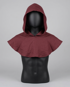 Wine Red Hooded Cape
