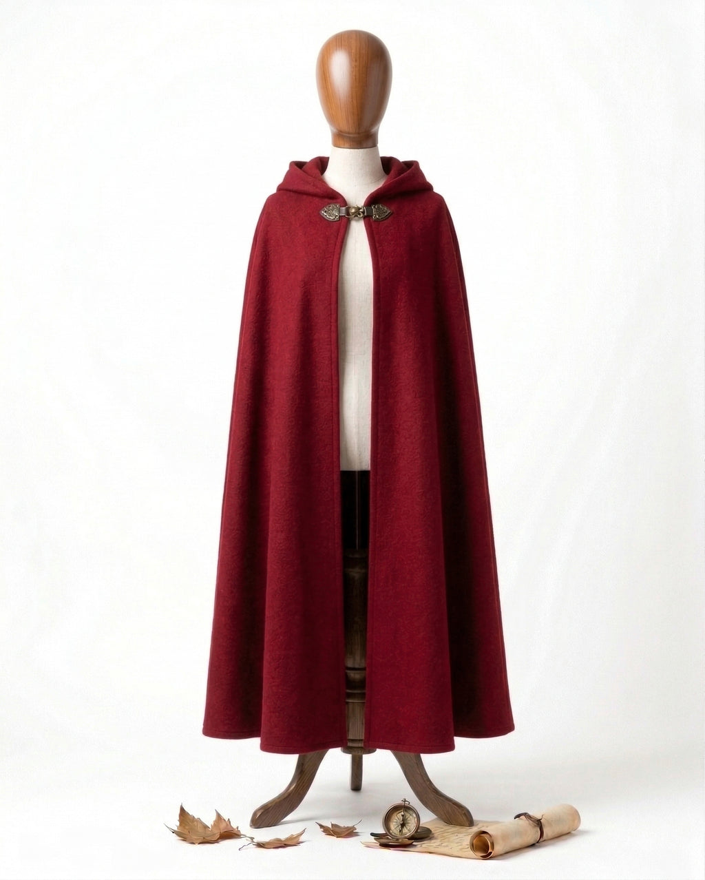 Classic Wool Hooded Cloak